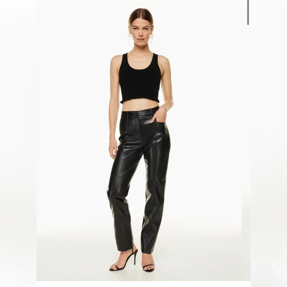 Aritzia Wilfred rebel vegan leather pants - Picture 1 of 4
